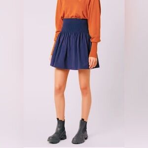 KENZO Women's Short Flared Skirt • Midnight • 36 (XS)
